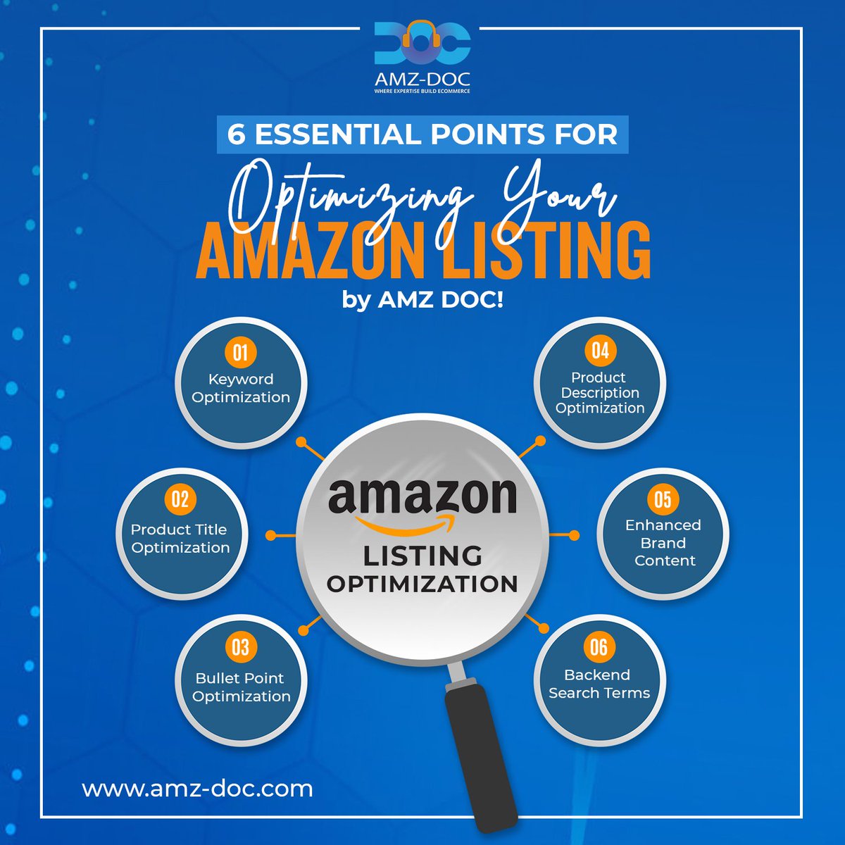 AMZDOC_VA's tweet image. Optimize Your Amazon Listing with AMZ DOC!
1. Use high-volume keywords in top 3 bullets.
2. Titles: Brand, key info, 150-200 chars.
3. Bullets: 200-300 chars, clear details.
4. Descriptions: 500+ chars.
#AmazonOptimization #EcommerceTips #AmazonSeller #SEOForAmazon