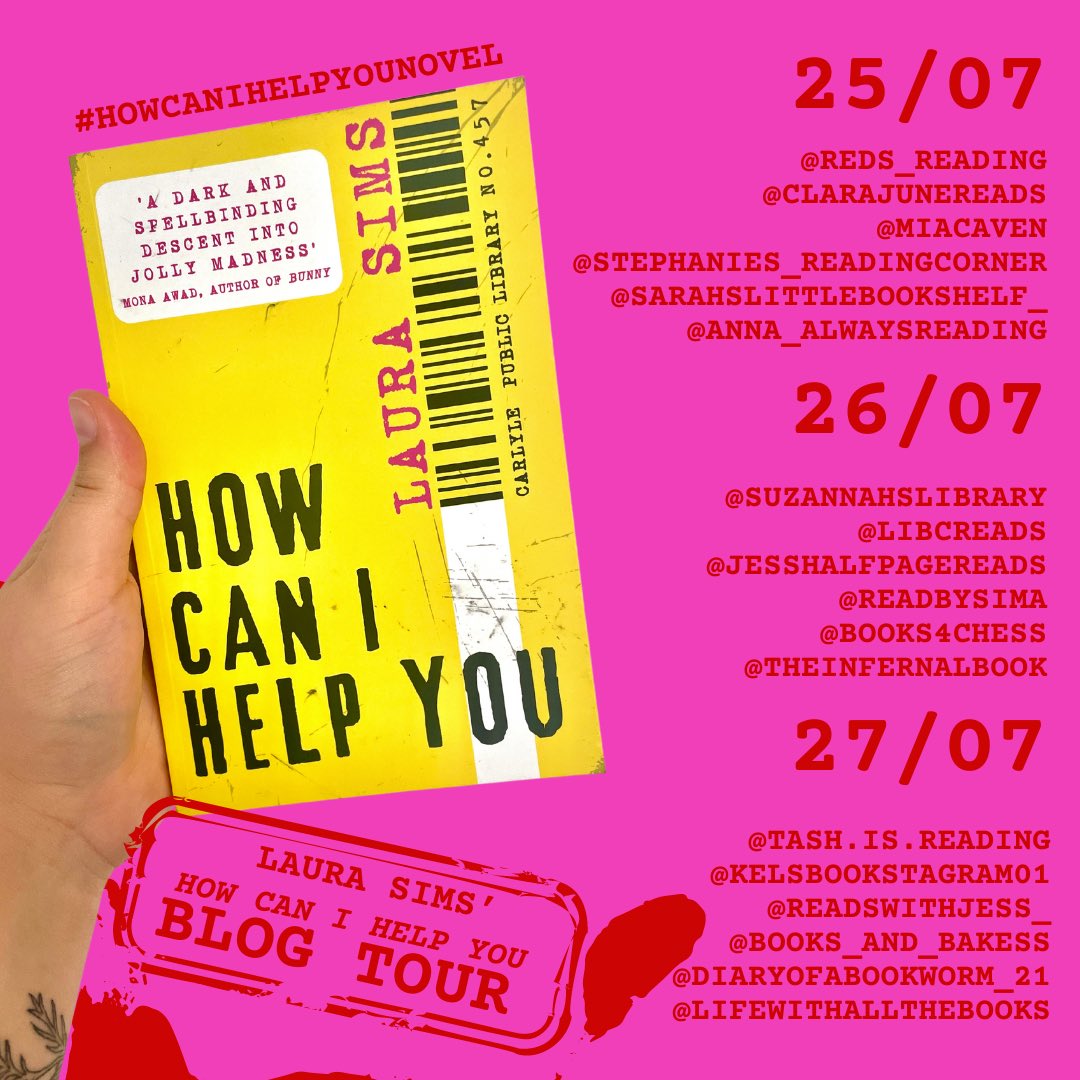 Libcreads (@elizabethcurrie) on Twitter photo An intriguing cat and mouse thriller with an entertaining library setting - my review of #HowCanIHelpYou by <a href="/ljsims50/">Laura Sims</a> is on Instagram for my stop on the #BlogTour
instagram.com/p/C95l8WQgevs/…
<a href="/VERVE_Books/">VERVE Books</a> An intriguing cat and mouse thriller with an entertaining library setting - my review of #HowCanIHelpYou by <a href="/ljsims50/">Laura Sims</a> is on Instagram for my stop on the #BlogTour
instagram.com/p/C95l8WQgevs/…
<a href="/VERVE_Books/">VERVE Books</a>