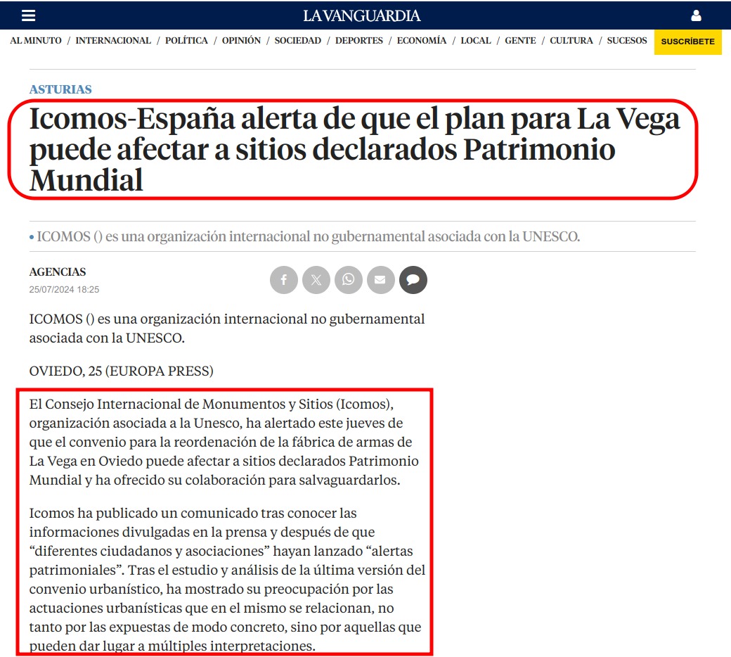 SalvemosVega's tweet photo. ‼️🟢El pelotazo de La Vega de Barbón, Canteli, Llamazares y Llaneza pone en riesgo la calificación del prerrománico asturiano como Patrimonio de la Humanidad.

El valle de Elba en 2009 y el puerto de Liverpool en 2021 la perdieron también por pelotazos urbanísticos. https://t.co/u7lvhlaKKq