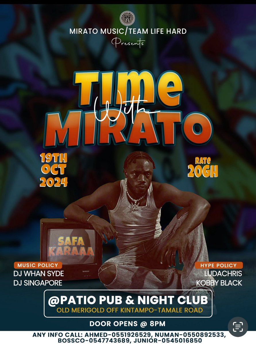 mirato732's tweet photo. Get ready for “Time with Mirato” on October 19, at Patio Pub &amp; Night Club! Join us for an electrifying night🎭🦅🔥 https://t.co/alShUBrQ83