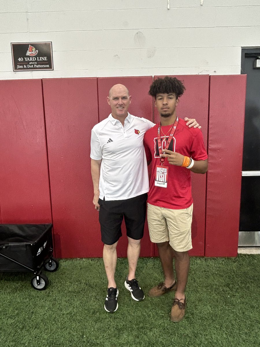 Jon Adams (@26jonjon) on Twitter photo After great discussions with <a href="/CoachMarkHagen/">Mark Hagen</a> EXTREMELY BLESSED TO RECEIVE MY FIRST d1 OFFER FROM THE UNIVERSITY OF LOUISVILLE! #GoCards🔴⚫️
<a href="/Bigjake1990/">Jacob Williams</a> <a href="/AdamGore14/">Adam Gore</a>
<a href="/James5Corbin/">James Corbin</a> <a href="/pete_nochta13/">Pete Nochta</a>
<a href="/Brohm_Brady/">Brady Brohm</a> <a href="/JeffBrohm/">Jeff Brohm</a> <a href="/ULFBRecruiting/">Louisville FB Recruiting</a> After great discussions with <a href="/CoachMarkHagen/">Mark Hagen</a> EXTREMELY BLESSED TO RECEIVE MY FIRST d1 OFFER FROM THE UNIVERSITY OF LOUISVILLE! #GoCards🔴⚫️
<a href="/Bigjake1990/">Jacob Williams</a> <a href="/AdamGore14/">Adam Gore</a>
<a href="/James5Corbin/">James Corbin</a> <a href="/pete_nochta13/">Pete Nochta</a>
<a href="/Brohm_Brady/">Brady Brohm</a> <a href="/JeffBrohm/">Jeff Brohm</a> <a href="/ULFBRecruiting/">Louisville FB Recruiting</a>