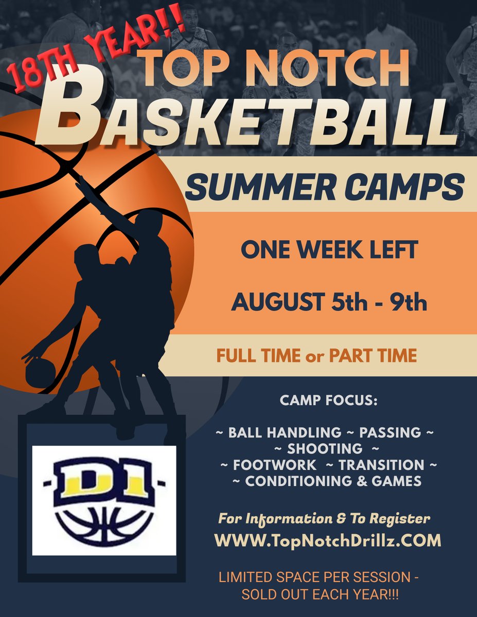 D1Workout's tweet photo. WE ARE EXCITED TO ANNOUNCE THAT TOP NOTCH BASKETBALL SKILLS WILL NOW MERGE WITH DISTRICT ONE BASKETBALL ACADEMY!

We have had these two separate entities for many years and now we are combining the best skill coaches with our AAU coaches to provide an elite experience in our area https://t.co/wmAEXy2lFX