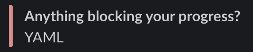 albers_c's tweet photo. Found this from an old standup update, and I still stand by it https://t.co/s9a0hgtNZZ