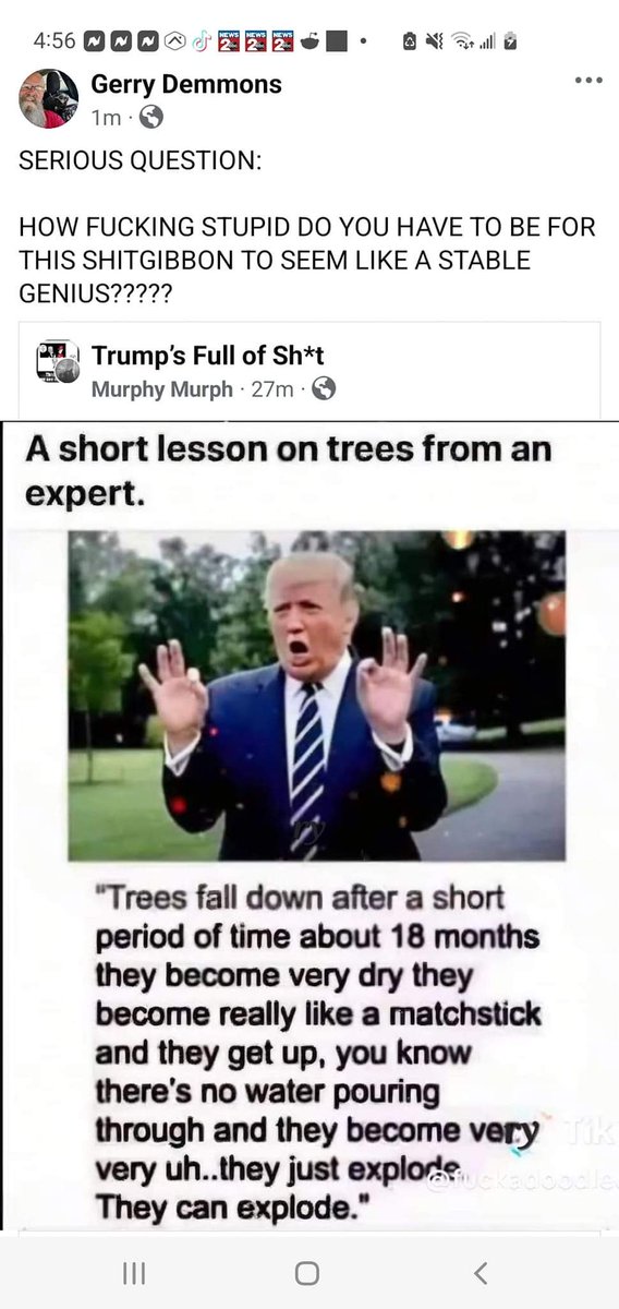 An example of #DementiaDonald.  Donald Trump is not fit for office.   <a href="/ABC/">ABC News</a> <a href="/NBCNews/">NBC News</a> <a href="/CBSNews/">CBS News</a> @MSNBC <a href="/BBCBreaking/">BBC Breaking News</a>  Why are you not asking Trump to step down because of his dementia?