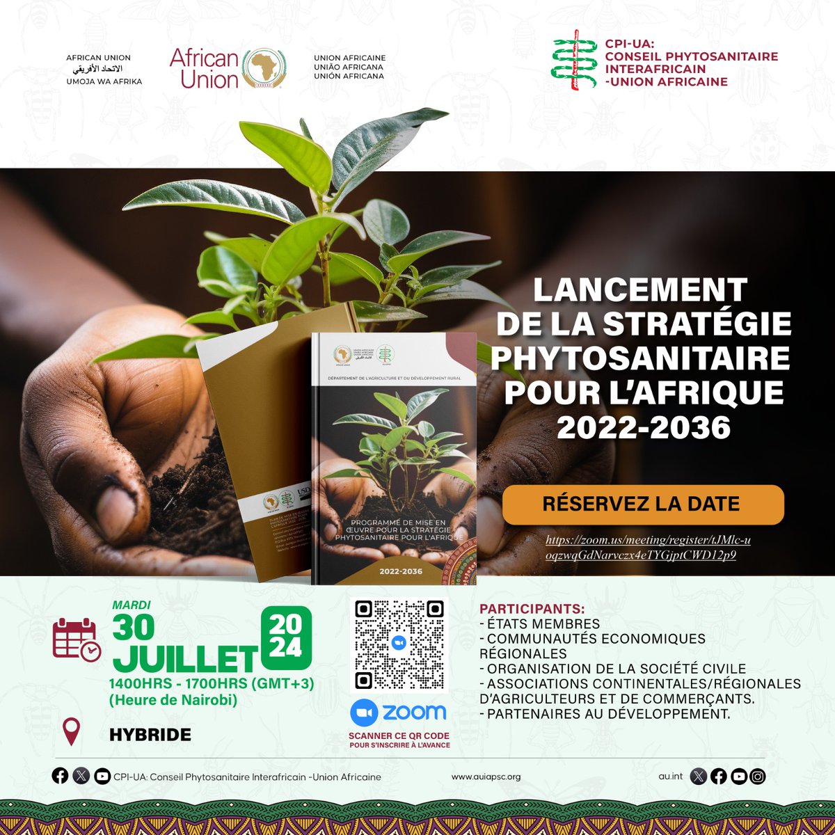 iapsc2's tweet photo. La Stratégie de Santé des Plantes pour l'Afrique (2022-2036) sera bientôt lancée, avec pour objectif de transformer l'agriculture, d'améliorer la sécurité alimentaire et de protéger la biodiversité de notre continent. #stratégiephytosanitairepourl'Afrique https://t.co/gJEhoCyUJ7