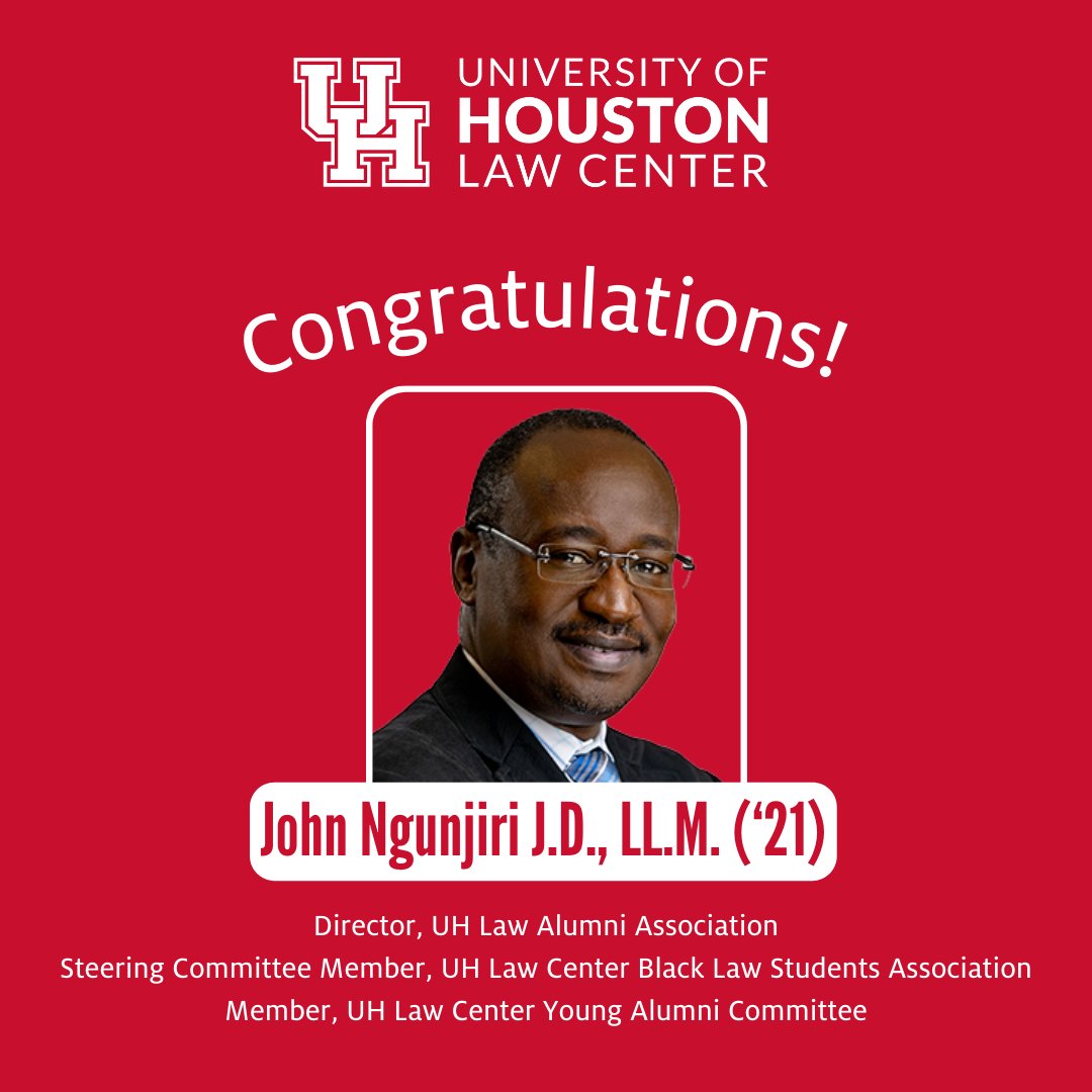 🎉 Congratulations to UH Law Center alumnus John Ngunjiri (JD &amp; LLM, '21) for his insightful article, "In the Greatest Nation of Immigrants, Civility Must Reign Supreme!" featured in the May/June 2024 issue of The Houston Lawyer! 📚✨

loom.ly/shlwFtM