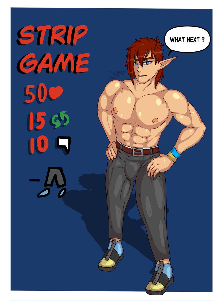 #Dragex #OC #StripGame #stripchallange 
The long-awaited continuation of the challenge, good luck to you in your next goal!