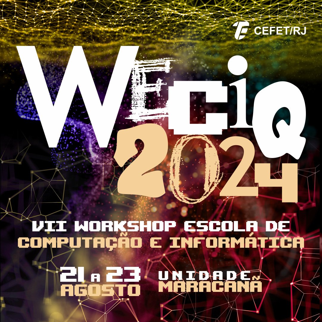 De 21 a 23/8, o Cefet/RJ Unidade Maracanã recebe o VII Workshop de Computação e Informação Quântica.Uma oportunidade única para pesquisadores, professores, alunos de pós-graduação e profissionais da área.  
Saiba mais: bit.ly/WECIQ2024#Cefe… #WECIQ2024 #Inovação #Tecnologia