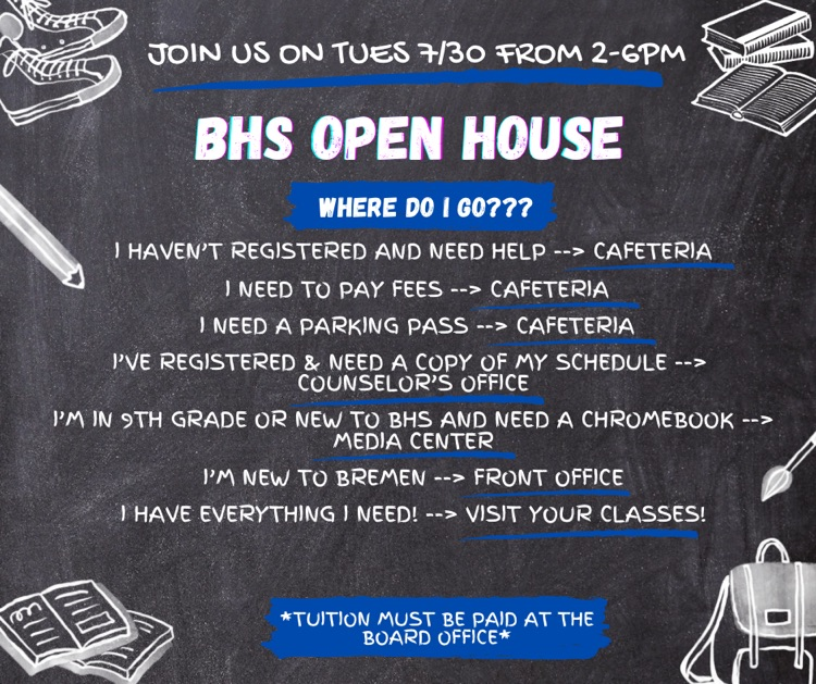 BremenCS's tweet photo. BHS OPEN HOUSE https://t.co/Lg4r4R24Es