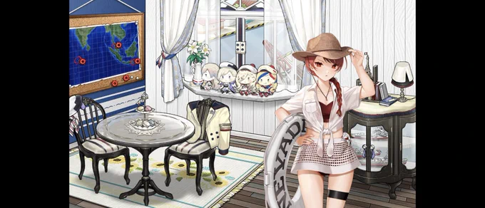 ネヴァダさん、三段階で全然違う!!星灯り先生すごすぎ!!(こうなることもあろうかと、期間限定ドロップで頑張って3人揃えた民) 