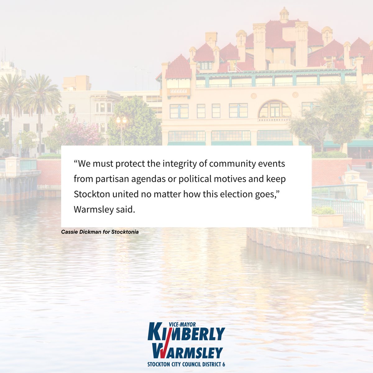 kimwarmsley's tweet photo. I am deeply disappointed by the city-funded political event hosted by Councilmember Padilla instead of properly using city resources to bring the community together. I recognize the importance of reaching out to as many potential voters as possible. https://t.co/mLuE9eFj4u
