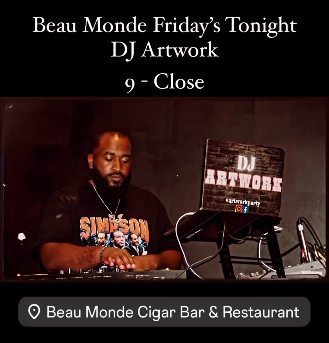 beaumondecigar's tweet image. DJ ARTWORK.
TONIGHT. 
LIVE.
9:00PM.
BE THERE.

#beaumonde #atldjs #atlnightlife #johnscreek #alpharetta #atlantaotp #northgeorgia