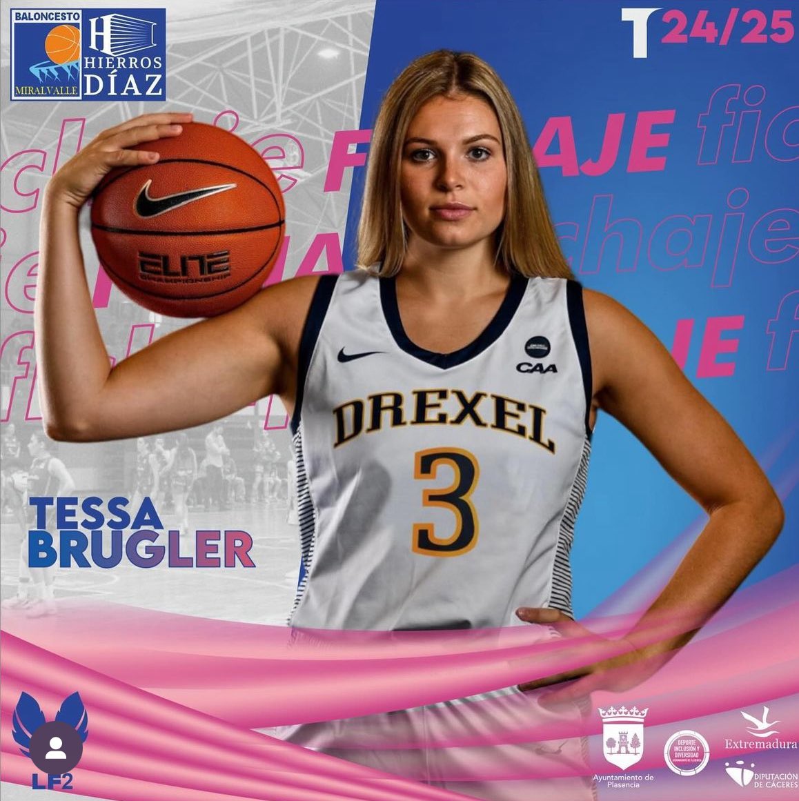 EGASportsAgency's tweet photo. EGA🌎 ⭐️Tessa Brugler⭐️ 
Please help us Congratulate our client @tessabrugler for signing her 1st contract in Spain 🇪🇸 with @cpmiralvalle.
We look forward to Tessa having a great season while also enjoying her journey! https://t.co/8Wg7Z4ekoL
