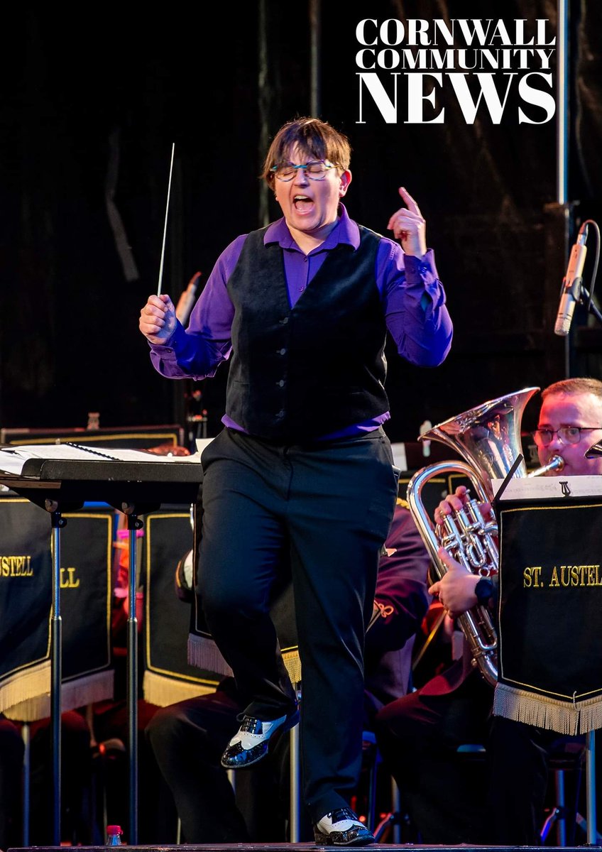minear_anna's tweet photo. Almost 30yrs at St Austell Band it was great to stand in the middle &amp; direct the @StAustellBand for this awesome gig. https://t.co/wIEuLAkKPa