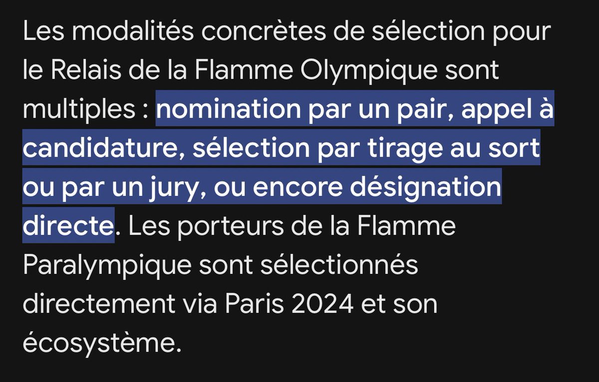 Pour tout ceux qui rallent sur le fait qu’il n’y pas que des sportifs sur le relais de la flamme olympique 
Renseignez vous avant de râler