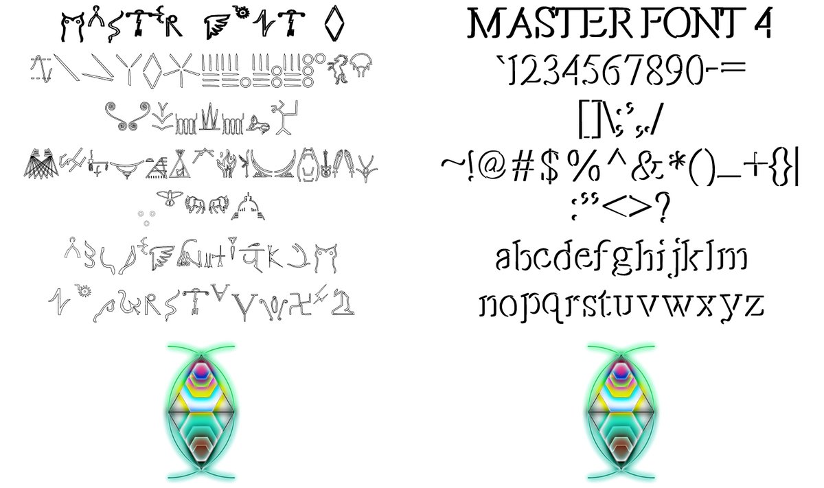 EdgeOfAlignment's tweet photo. Master Font 4: For the alphabet of the Land of America (not "english")
#Wisdom #font #NatureBeauty #art #Chemistry #NativeAmericans #krsna #YES #PositiveEnergy #symbolism #american #notenglish #AmericaFirst #USA #OfficialArt #Alphabet https://t.co/tpw23CogGK