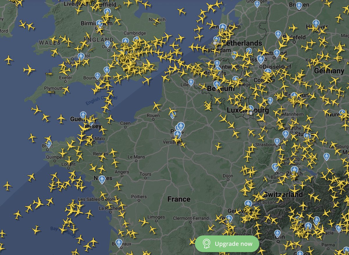 Air traffic during #Paris2024 #OpeningCeremony
