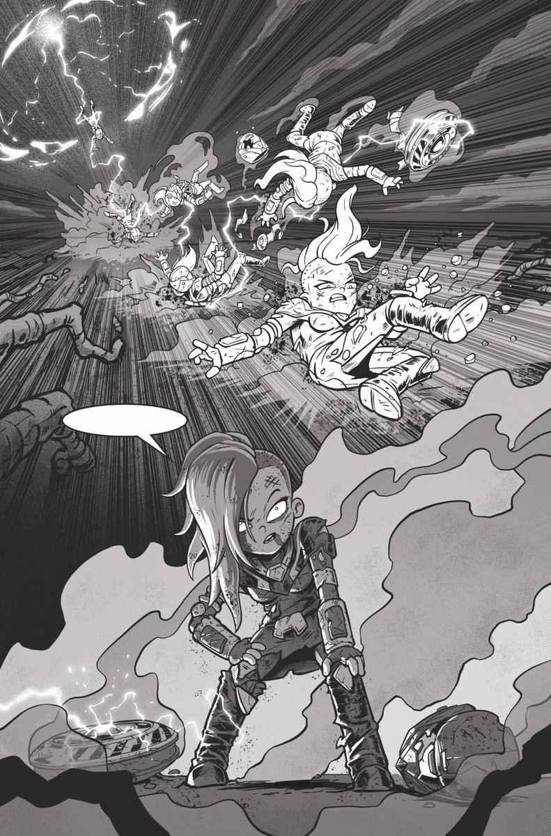 FinalSpace's tweet photo. Happy Final Space Friday!@cha
Lots of things moving at the same time here's the rundown! Daz @daztibbles  is still in Part 6, Noah is about to wrap up Part 4, Chiara @ChiaraIac  is finished with Part 3 and will be kicked off on Part 5 next week. I just hired two more colorist to speed the coloring along they will be starting to color Parts 2 & 3. I'm writing Part 7 which I think might be my favorite Part so far. After Part 7 there might only be one or two more Parts to write. The writing is almost finished. Our letterer start next week. LOTS to still do but were moving! ONWARDS!
-Olan
PRE-ORDER: https://t.co/tQ526rDkOV