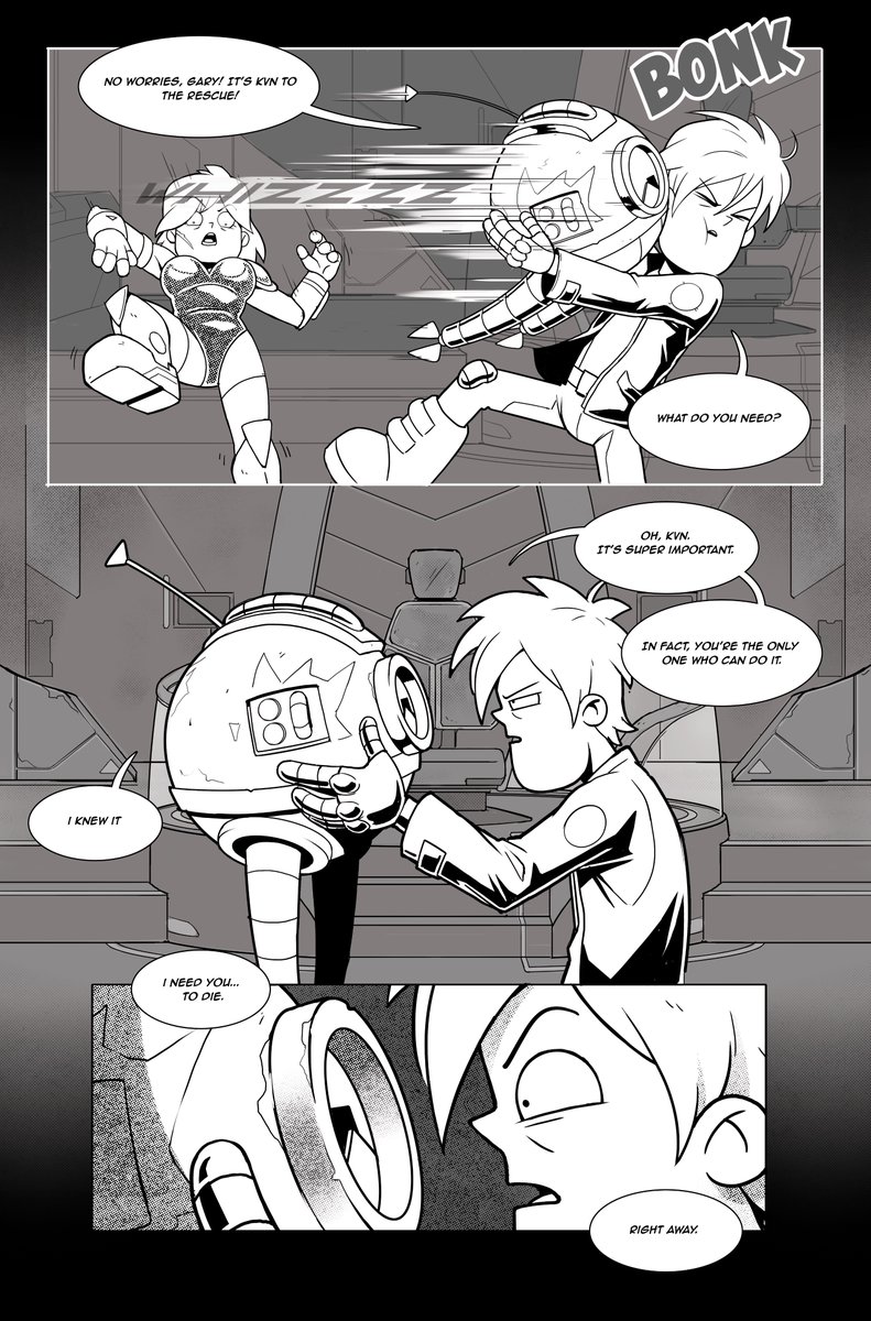 FinalSpace's tweet photo. Happy Final Space Friday!@cha
Lots of things moving at the same time here's the rundown! Daz @daztibbles  is still in Part 6, Noah is about to wrap up Part 4, Chiara @ChiaraIac  is finished with Part 3 and will be kicked off on Part 5 next week. I just hired two more colorist to speed the coloring along they will be starting to color Parts 2 & 3. I'm writing Part 7 which I think might be my favorite Part so far. After Part 7 there might only be one or two more Parts to write. The writing is almost finished. Our letterer start next week. LOTS to still do but were moving! ONWARDS!
-Olan
PRE-ORDER: https://t.co/tQ526rDkOV