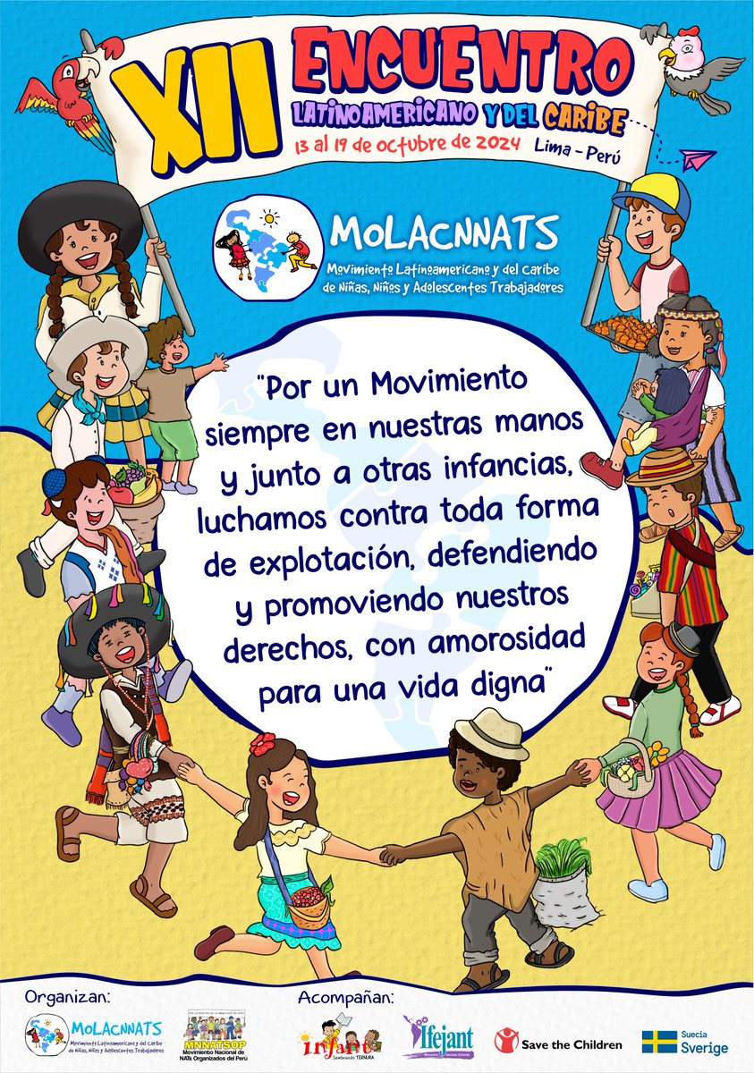 #MOLACNNATs | Este año celebramos nuestro XII Encuentro Latinoamericano y del Caribe, espacio de máxima instancia para nuestro Movimiento.
Es emocionante volver a encontrarnos de manera presencial luego de 6 años, tras la pandemia. Nos reuniremos del 13 al 19 de octubre en Lima.