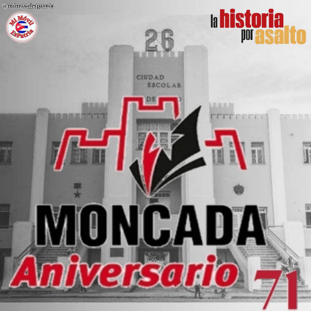 Felicidades hermanos cubanos.  #LaHistoriaPorAsalto #71Moncada       #SiempreEs26
