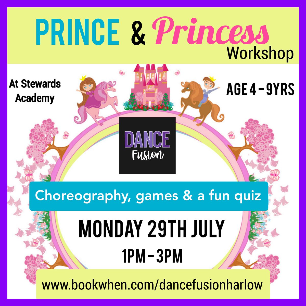 BOOK NOW! bookwhen.com/dancefusionhar… Open to all children not just DF members.

#harlow #essex #stewardsacademy