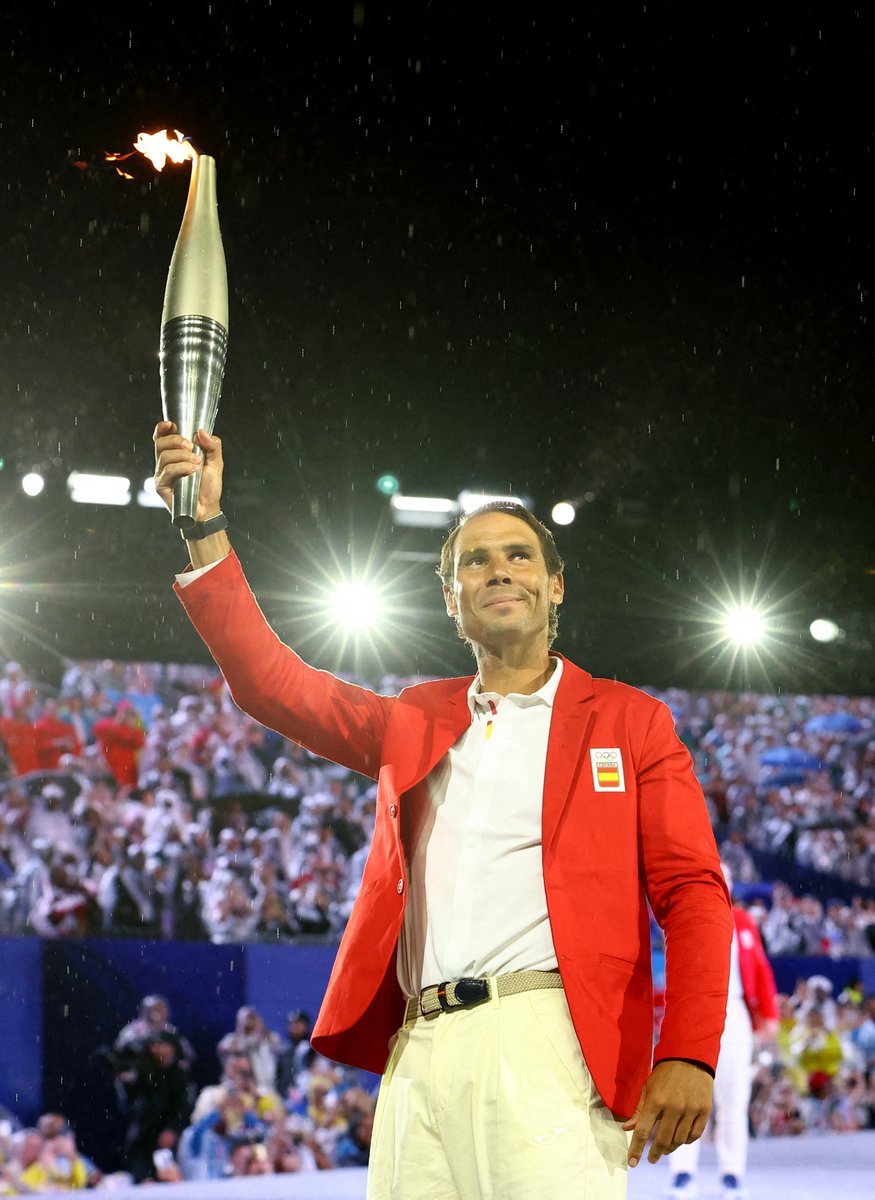 Wimbledon's tweet photo. The King of @rolandgarros on Olympic duty in Paris 🤩

#Paris2024 https://t.co/9AFbH4JmLs