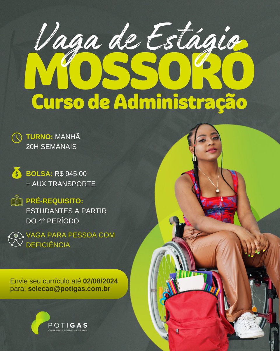 potigasRN's tweet photo. #Oportunidade #estágio #mossoro #adm @ufersa @ufrnbr @Uefyerryeni https://t.co/63pcnRSK88