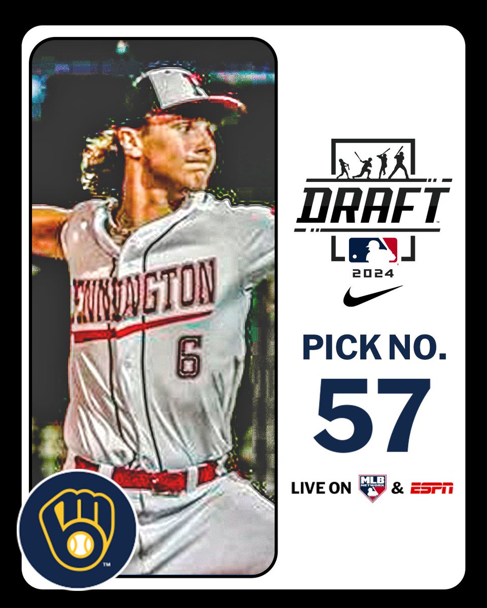 Jim Callis (@jimcallismlb) on Twitter photo 2nd-rder Bryce Meccage signs w/<a href="/Brewers/">Milwaukee Brewers</a> for $2.5 million (slot 57 = $1,562,100). New Jersey prep RHP, mid-90s fastball, mid-80s slider, strong 6-4/210 build. <a href="/UVABaseball/">Virginia Baseball</a> recruit. <a href="/MLBDraft/">MLB Draft</a> 2nd-rder Bryce Meccage signs w/<a href="/Brewers/">Milwaukee Brewers</a> for $2.5 million (slot 57 = $1,562,100). New Jersey prep RHP, mid-90s fastball, mid-80s slider, strong 6-4/210 build. <a href="/UVABaseball/">Virginia Baseball</a> recruit. <a href="/MLBDraft/">MLB Draft</a>
