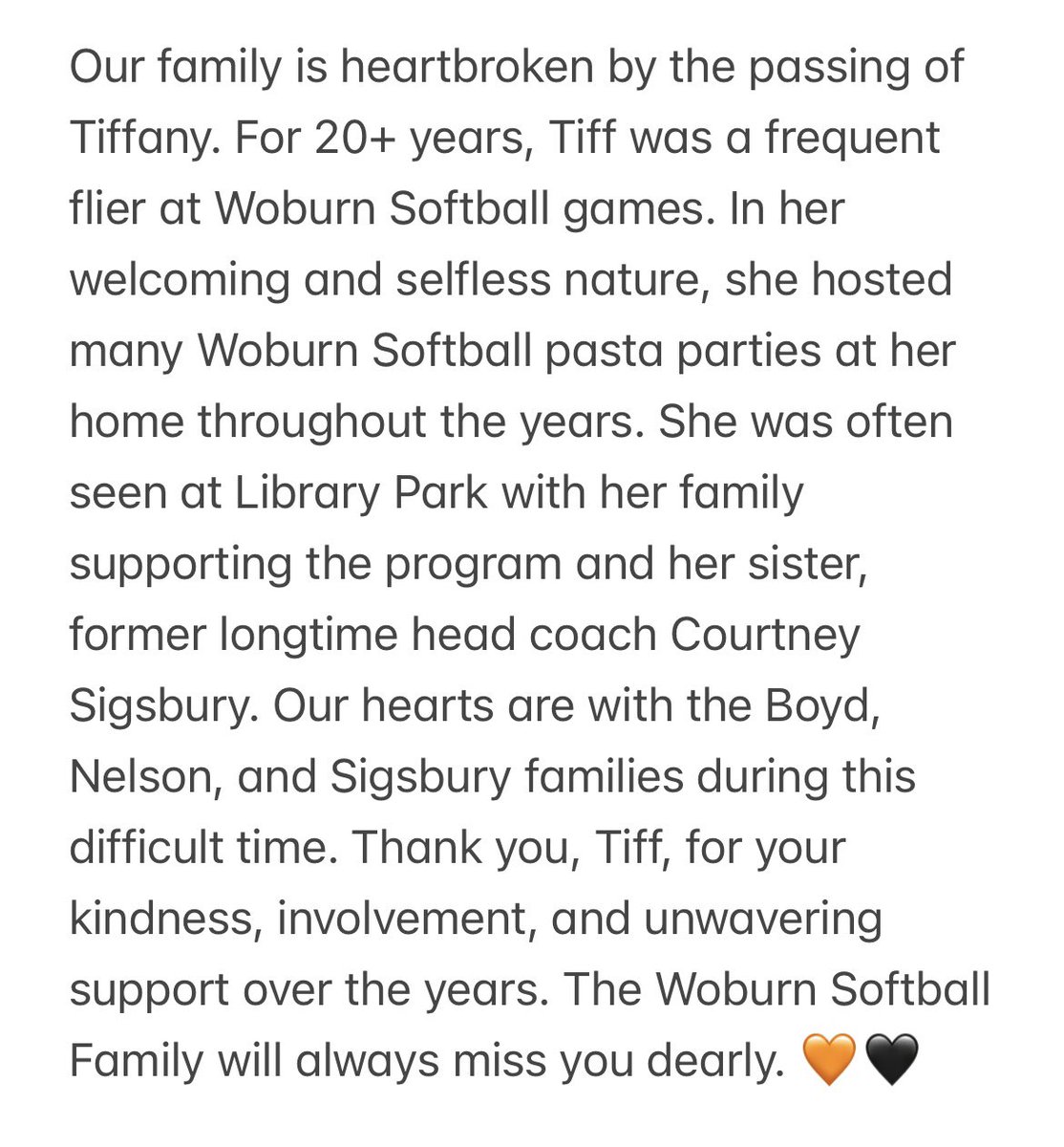 woburnsoftball's tweet photo. 🧡🖤 https://t.co/Q3r8RXUYnM