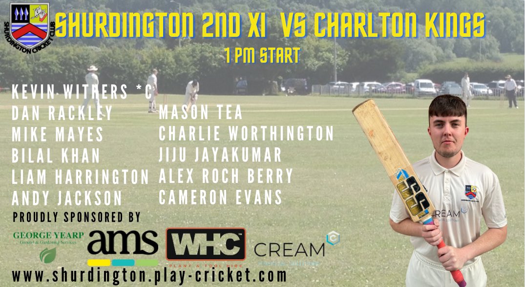 Seconds welcome <a href="/CharltonKingsCC/">Charlton Kings Cricket Club</a> 4ths whilst the firsts travel to <a href="/NewentCricket/">Newent Cricket Club</a> , both teams looking to get back to winning ways