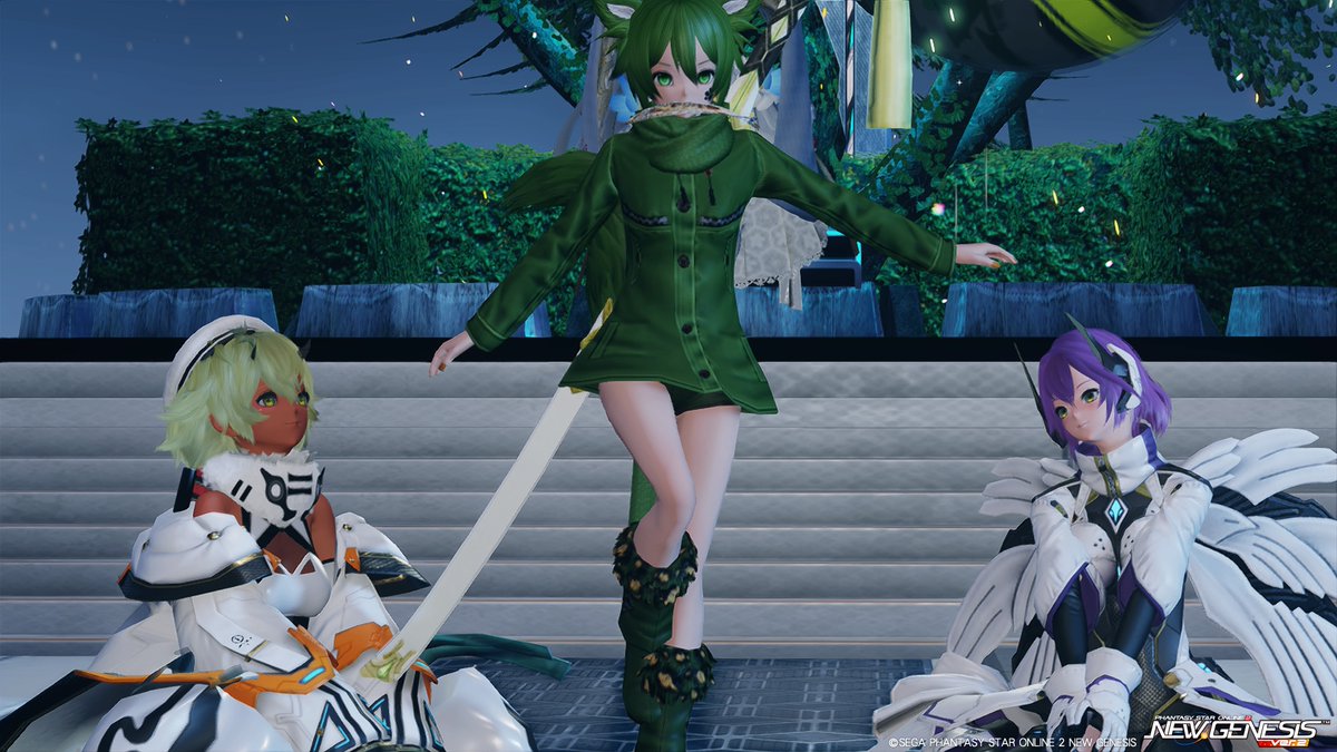 #PSO2NGS 
#PSONGS_SS 
#メンテの日じゃないけどssを貼る
<a href="/Fatra_NGS/">ファトラ@ship1</a> 
<a href="/Commun91/">Commun@緑の妖精</a>

ファトラさんとのツーショットです！
褐色肌、角がある、大き目の服と肩の露出などどこか異国の巫女さんみたいな印象がして素敵です✨

最後に我らがチームマスターこみゅんさんを崇める図に！