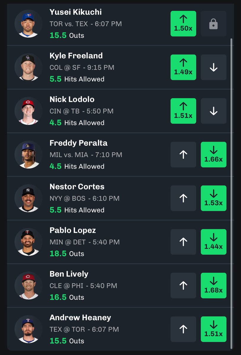 BANGTRAIN's tweet image. Here’s some great chalkboard plays to mess around with🔥

Mix and match these or take as is and insure the slip!

BOL if Tailing!🍀🤝

Subscribe to my DubClub for access to all of my slips, link in bio.

Download chalkboard with promo code (BANGTRAIN) for $100 FREE!

#ParlayPlay…