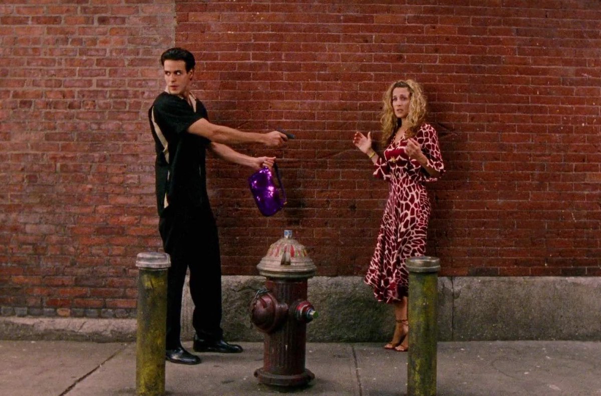 dumbandfunn's tweet image. Love watching Sex and the City when I'm having a bad day cuz no matter what kind of day I'm having, Carrie Bradshaw is having a worse one.