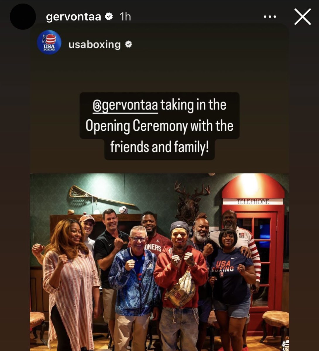Gervonta Davis at the Paris 2024 Olympics opening ceremony today…