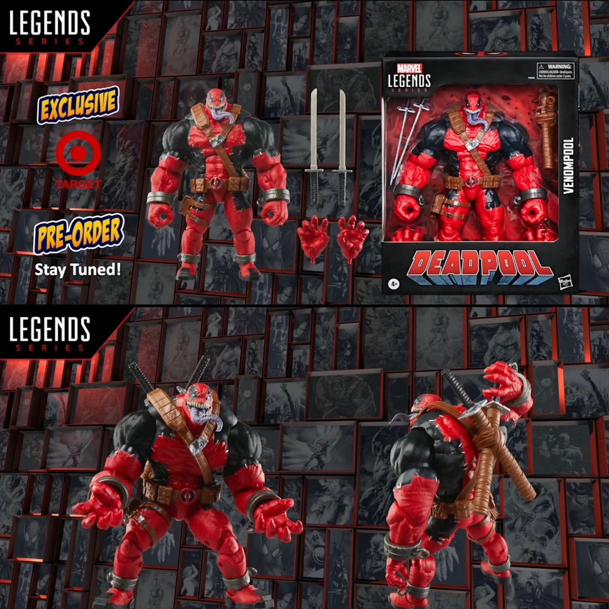 FunkoPOPsNews's tweet photo. First peek at the new Venompool Marvel Legends figure! This reimagined piece will be dropping exclusively at Target land! #FPN #FunkoPOPNews #Marvel #Legends #MarvelLegends #Deadpool #Deadpool3 #DeadpoolAndWolverine #Wolverine https://t.co/9w9XZSGA4V