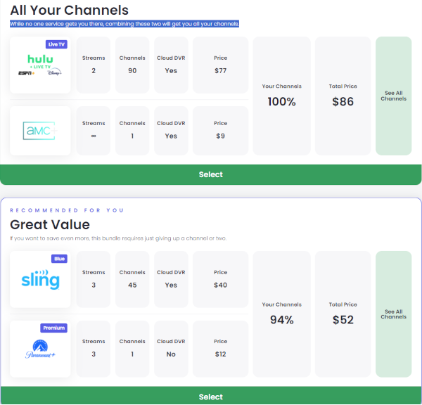 soundnvision's tweet photo. Tired of trying to figure out which streaming services to sign on (or off) with? MyBundle helps you come up with a personalized streaming plan. https://t.co/EVQ2QlAS4p https://t.co/CieFeSxTPU