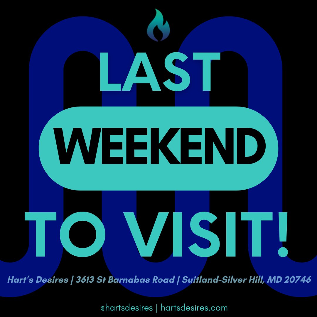 ICYMI, this weekend is the last weekend to come visit us at our Suitland, MD store before we close doors on July 31! Come by so we can tell you how much we appreciate your support over the last 23 years. 🖤

Shop virtually: hartsdesires.com

#adulttoys #Maryland
