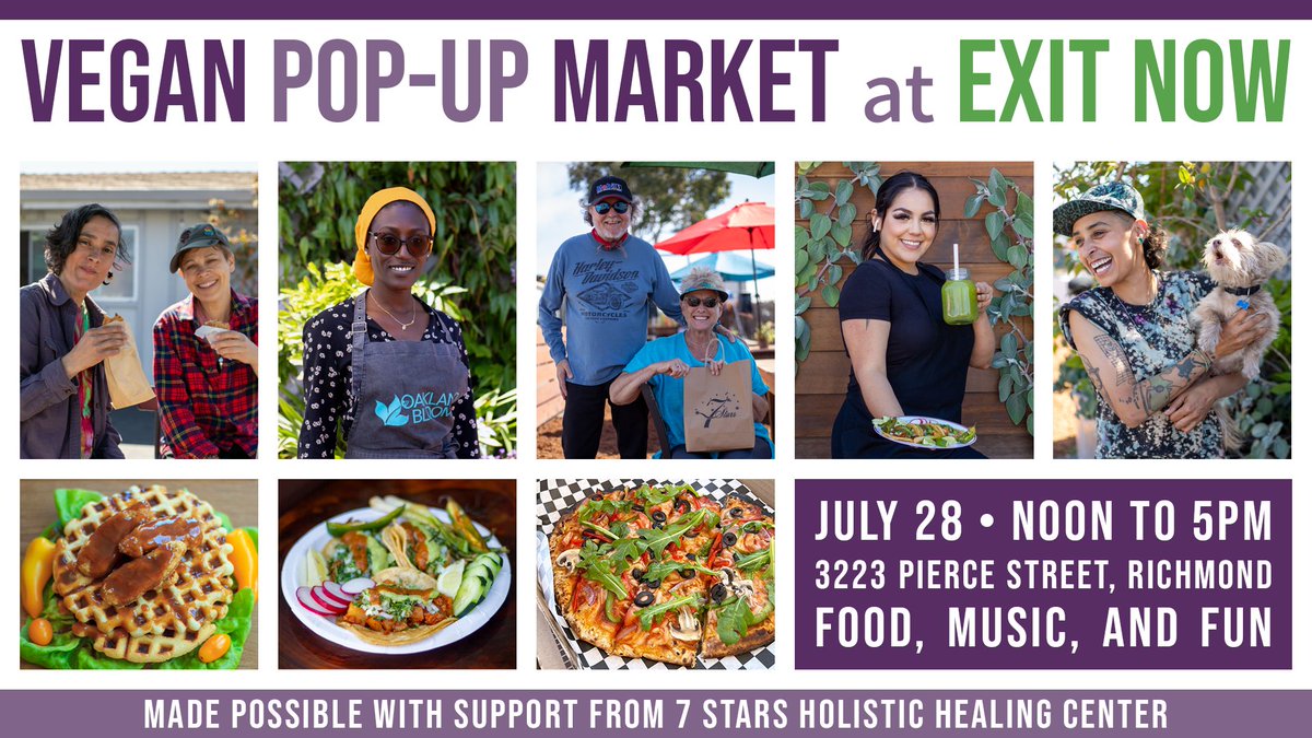 Sunday noon to five! Stop by and get a plate. 🍕🌮🍪🍲🧇