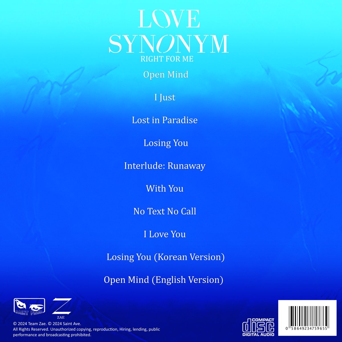 LeeZaekhyun's tweet photo. ZAE 3rd Full Album
Love Synonym Part 1: Right for Me
Out Now
#ZAE #3RDALBUM
#Love_Synonym #Right_for_Me https://t.co/bgH0JVH8De