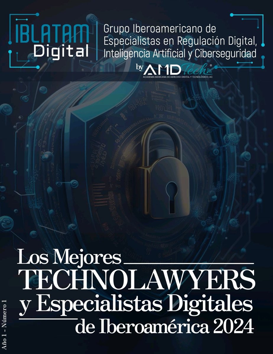 Te dejo la revista IBLATAM DIGITAL en la que se reconoce a los mejores technolawyers y especialistas digitales de iberoamérica.
amdtech.mx/revista/
Seguro no están todos los que son, pero si son todos los que están. Si alguien faltó por favor escribe a contacto@amdtech.mx