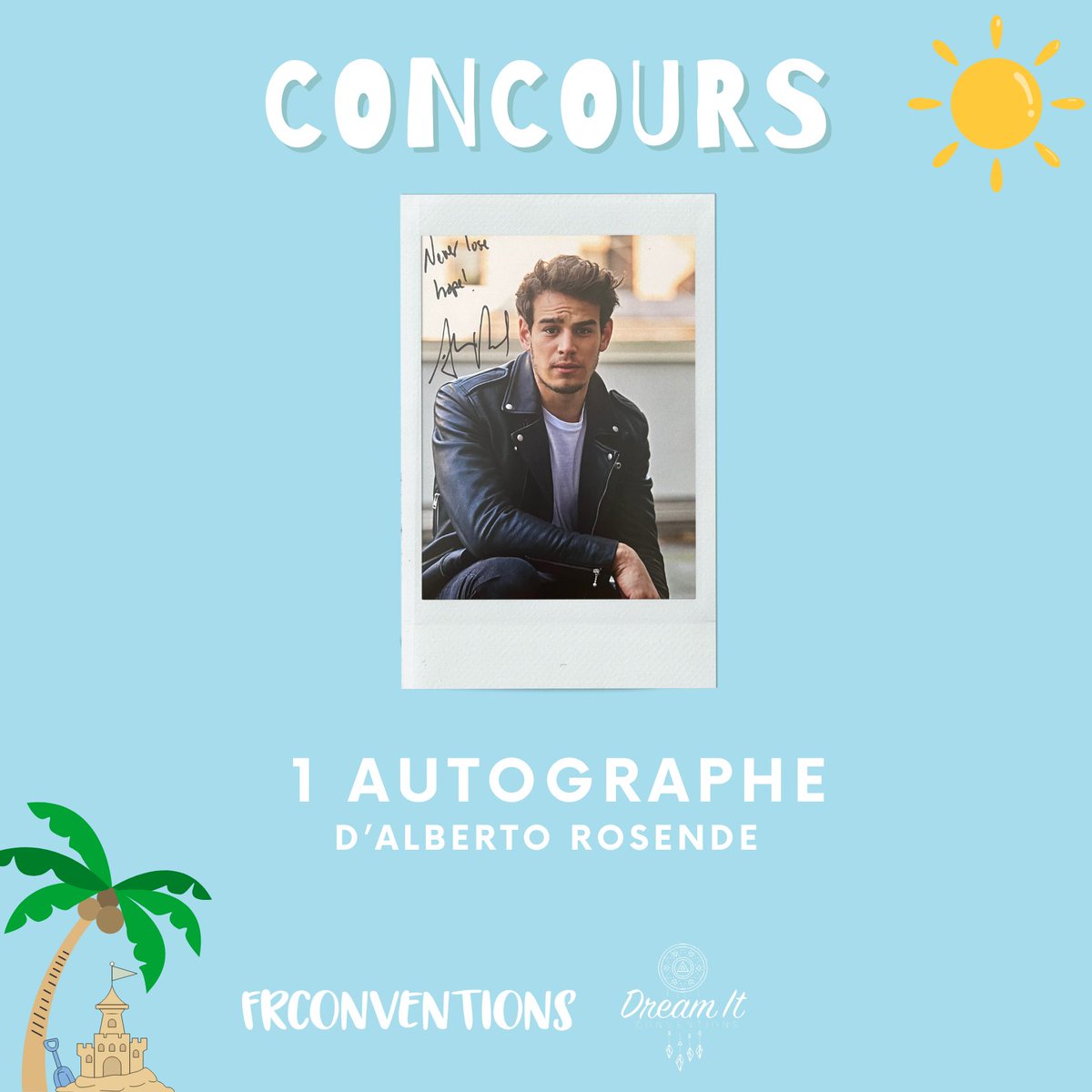 FrConventions's tweet image. [CONCOURS AUTOGRAPHE ☀️]
Remporte 1 autographe d'Alberto Rosende (#Shadowhunters) signé à la #ETSW de @DreamitCon. Pour ce faire :
- RT ce tweet
- Follow @FrConventions + @DreamitCon
- Commente notre vidéo YouTube : youtube.com/watch?v=Aqz2Zp…

TAS le 13/08