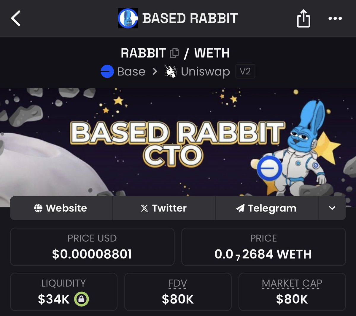 poison_ex_'s tweet photo. @andreasrtobing_ Ini bang memes coin early ath smpe 4M mc skrng masih low caps , striker utama @ctorabbit . CA : 0x642e993Fa91FFE9FB24d39a8eB0e0663145f8e92 https://t.co/dhvVIt4oeo