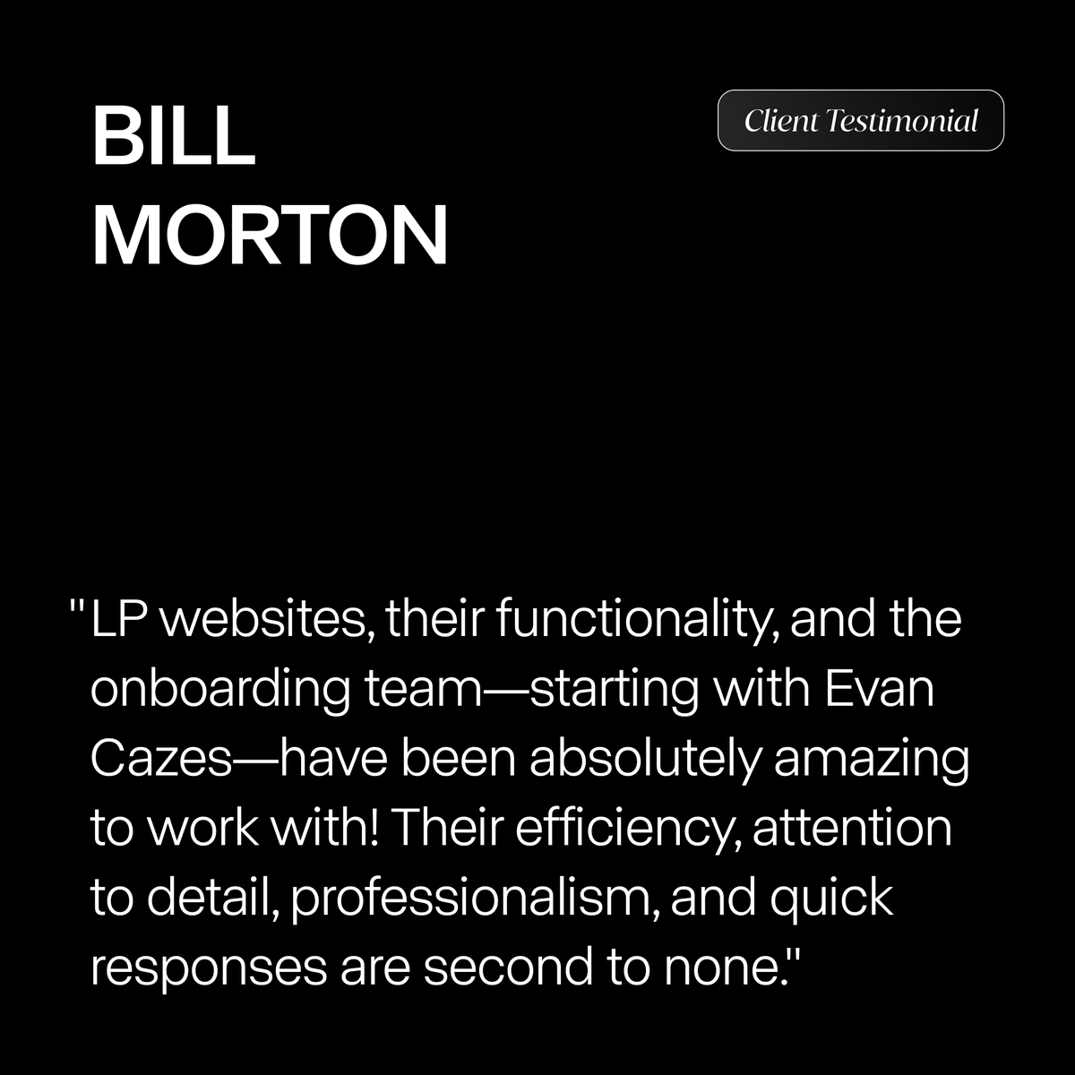 Take it from Alpine Luxe broker Bill Morton: Working with Luxury Presence can’t be beat. 🥇