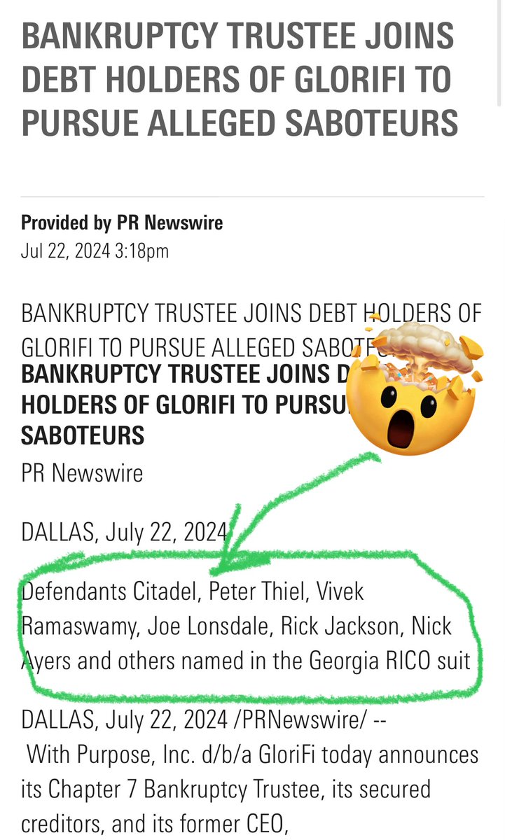 BREAKING: Citadel named in RICO Case 🚨

$AMC $GME