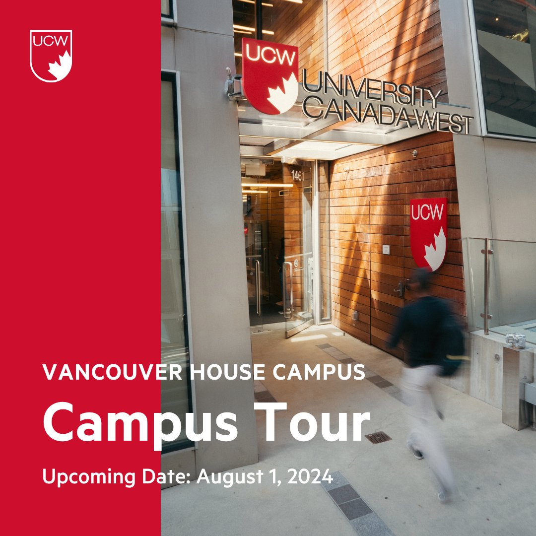 ucanwest's tweet photo. 🚀 Hey UCW, are you ready to transform your future? Come explore our vibrant Vancouver House Campus with us on August 1!
📌 Date: August 1, 2024
⏰ Time: 1 pm
🔗 Reserve your spot now via the link in our bio
#UCW #CampusTour #UniversityCanadaWest #StudyAtUCW #MyUCW #Vancouver https://t.co/NROy4ifMCh