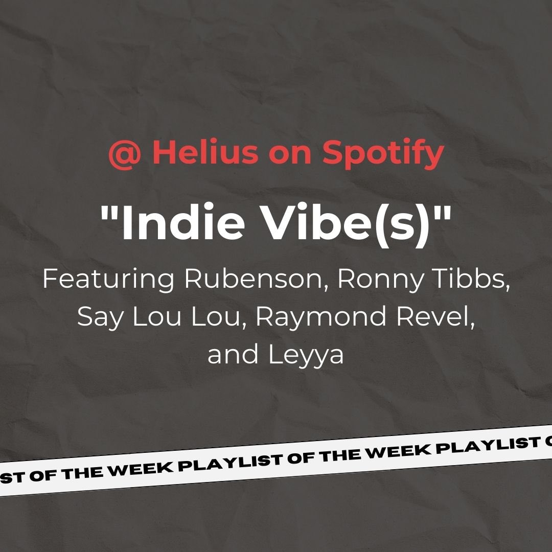 Our playlist of the week! You can find "Indie Vibe(s)" on Spotify ⭐️

#DPGWorldwide #GetYourMusicHeard #playlisting #music #newartists #playlistoftheweek #indievibes #indie #vibes #Rubenson #RonnyTibbs #SayLouLou #RaymondRevel #Leyya