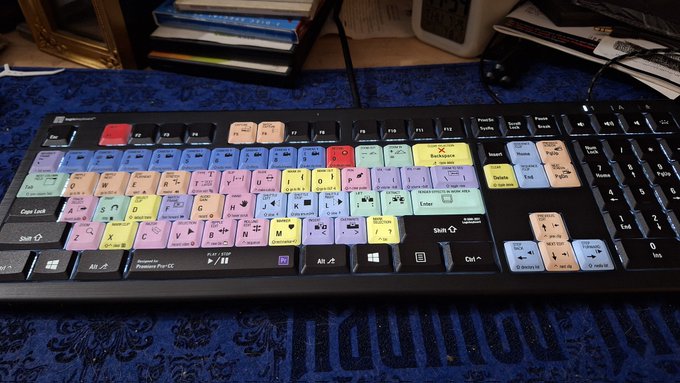 Nothing like a new clean and upgraded premiere pro keyboard. https://t.co/6FM9G3VDNB