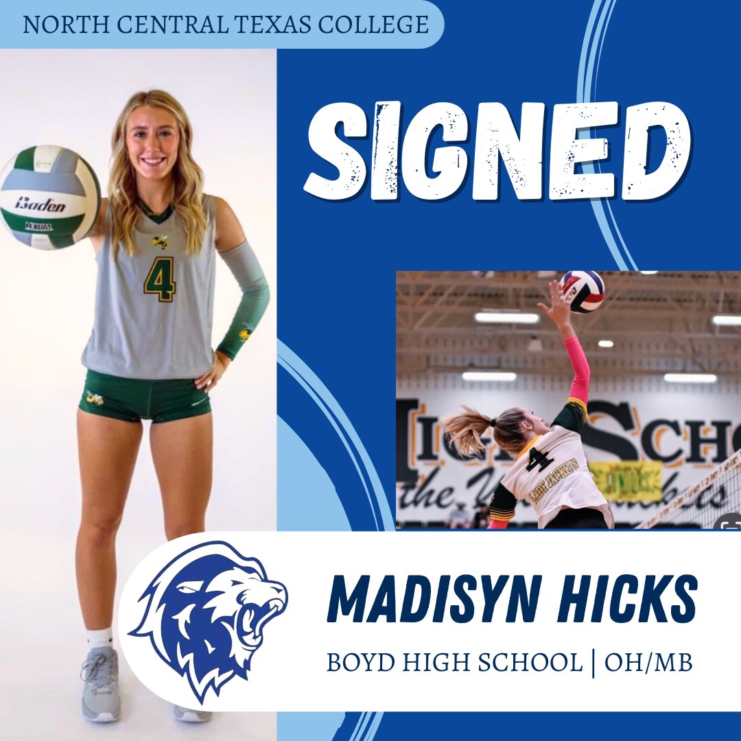 SIGNED✅ Madisyn Hicks from Boyd High School!🤩

Welcome to the lion family!🦁💙

#GOLIONS #NCTCVB24 #LIONFAMILY