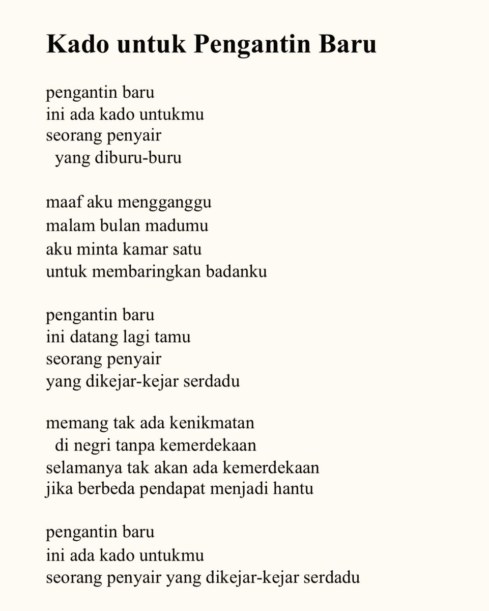 Penganti baru itu Alex Irwan dan Nana Edriana. Bulan madu mereka menerima dengan terbuka buron politik #WijiThukul. Aku menemani kangmas 2 hari di rumah baru pengantin baru di kawasan BSD.